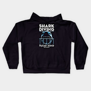 Shark Diving at Neptune Island Kids Hoodie